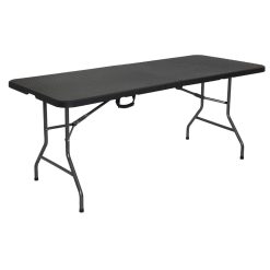 Tavolo Pieghevole Donatello Effetto Rattan 180x67x74 Cilvani