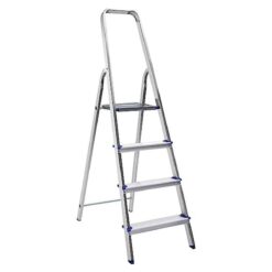 Scala Alluminio 4 Gradini Piuma Portata 100Kg